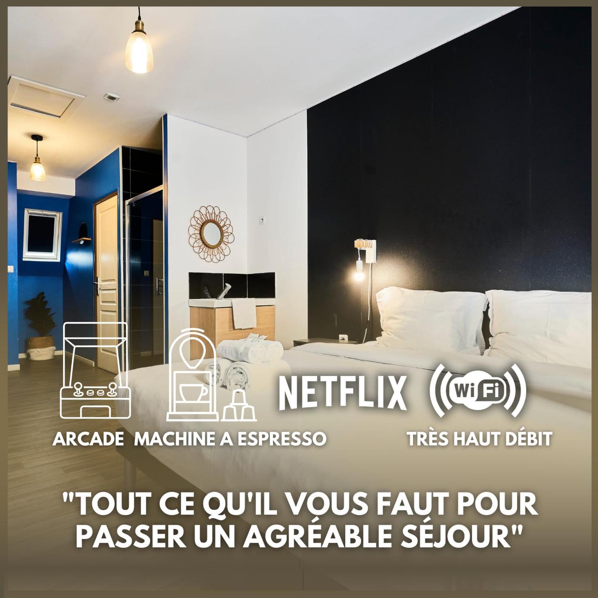 Ng Prestige - Lille I Centre I 121 - Gamer - Arcade De Jeux - Wifi - Netflix Apartment *